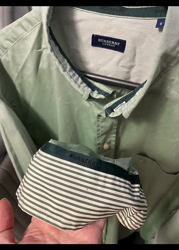 xl Beden yeşil Renk Burberry erkek yağ yeşili haki gömlek