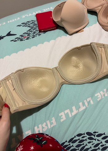 Straplez sütyen ten rengi - Görsel 2