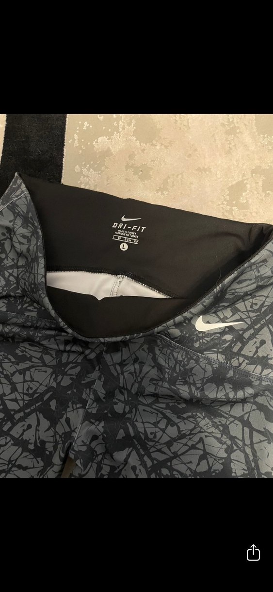 Nike gri desenli tayt - Görsel 3