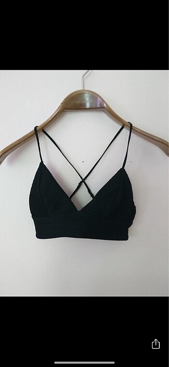 H&M siyah bikini üstü