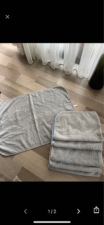 calvin klein gri havlu