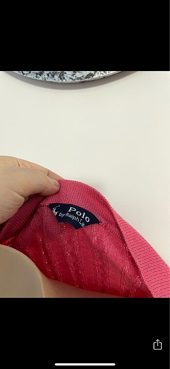 Polo Ralph Lauren Polo ralph lauren pembe hırka kazak