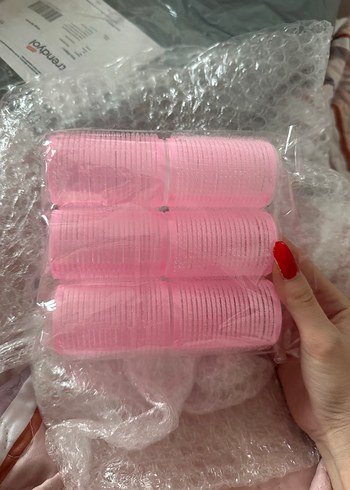 Pembe bigudi 6lı büyük boy cırtlı