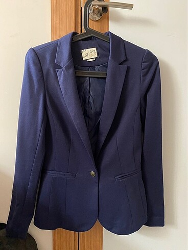 Lacivert Blazer Ceket Pull&Bear 36 Beden