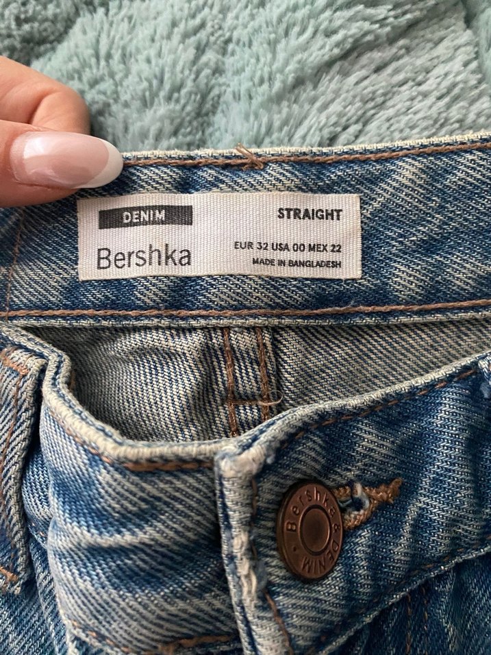 Bershka Düşük Bel Straight Jean - Görsel 5