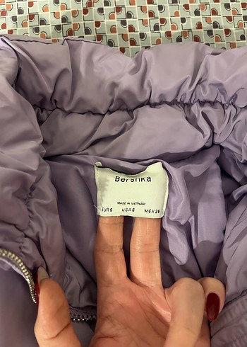 Bershka Lila Mont - Görsel 3