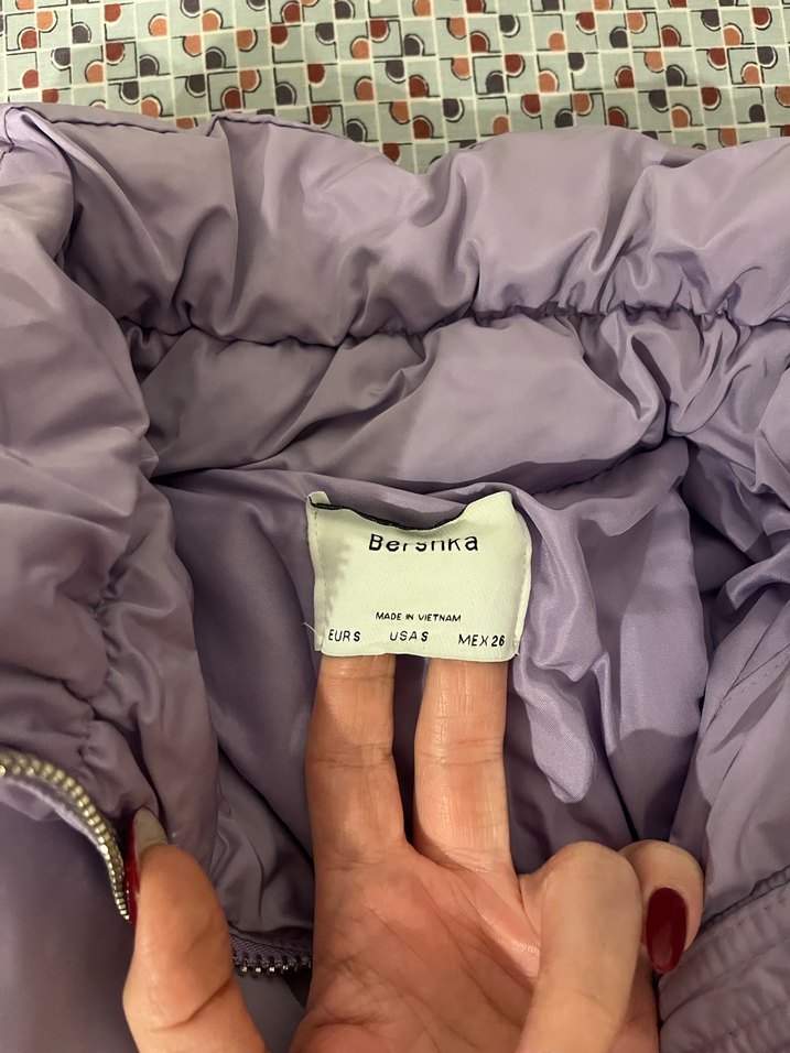 Bershka Lila Mont - Görsel 3