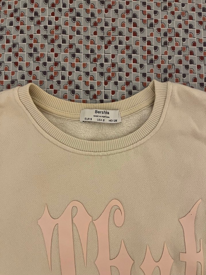 Bershka Bej Oversize Sweatshirt - Görsel 3