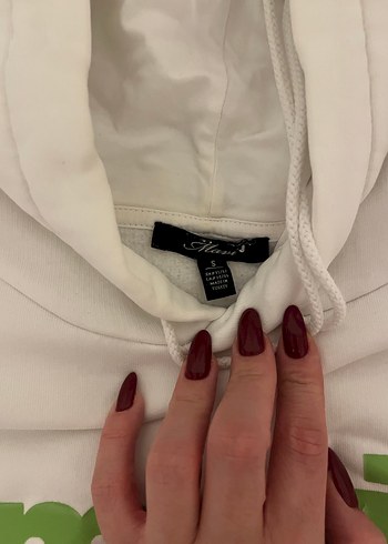 Mavi Kapüşonlu Sweatshirt - Görsel 2