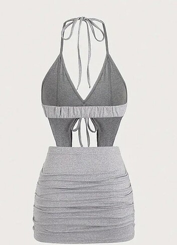 H&M Gri Elbise