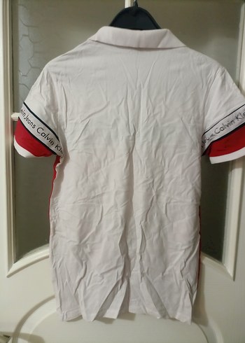 Calvin Klein Erkek Kırmızı Polo Tişört orijinal. - Görsel 3