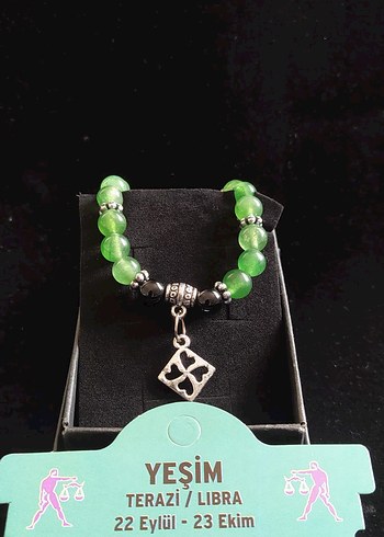 Doğal taş Yeşim taşlı Boncuklu Bohem Bileklik - Görsel 3