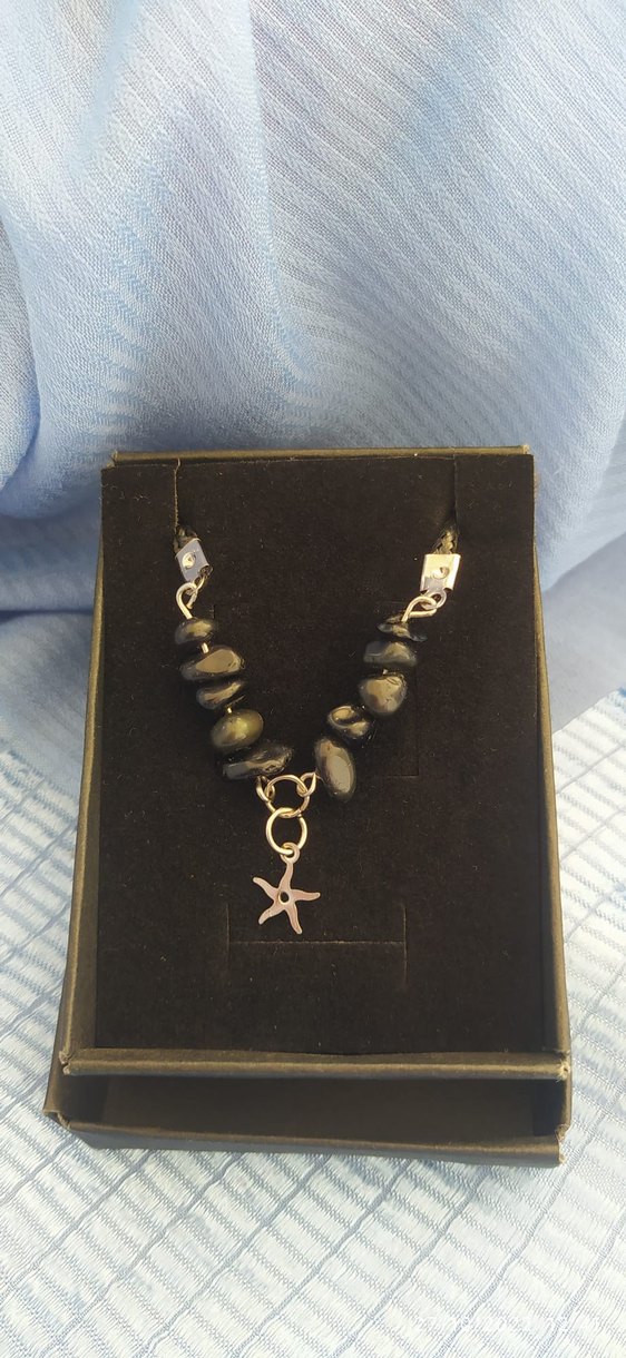 Doğal taş Kapan gözü Renkli Bohem Kadın El Zinciri kolye - Görsel 3