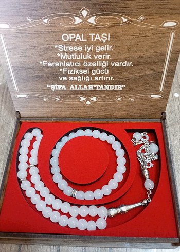 Doğal taş çeşitleri Orjinal Taş Erkek Tesbih,bileklik set kutulu - Görsel 4
