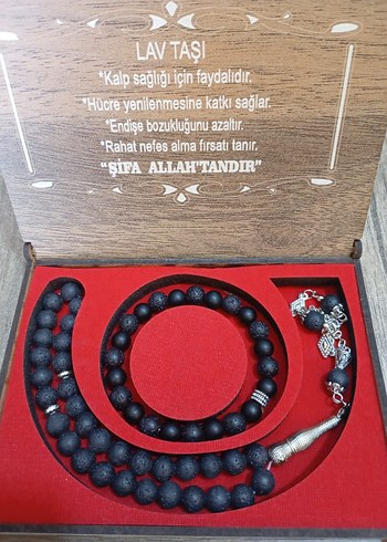 Doğal Renkli Taşlı Erkek Tesbih bileklik set Orjinaldir. - Görsel 7