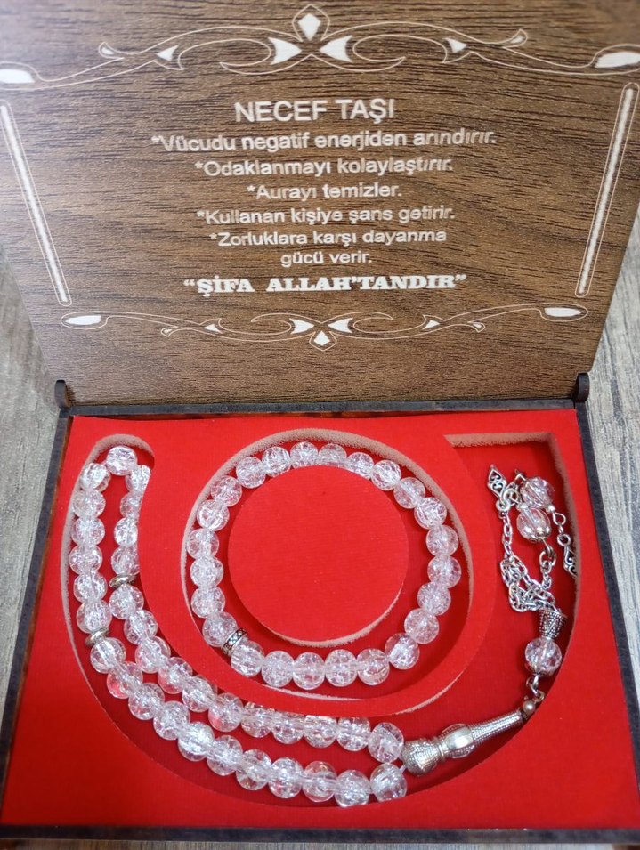 Doğal Renkli Taşlı Erkek Tesbih bileklik set Orjinaldir. - Görsel 4