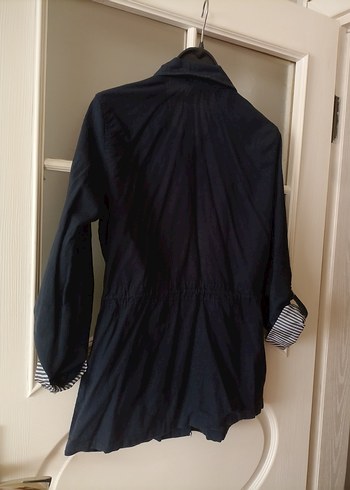 Keten Siyah Midi Denim Ceket - Görsel 4