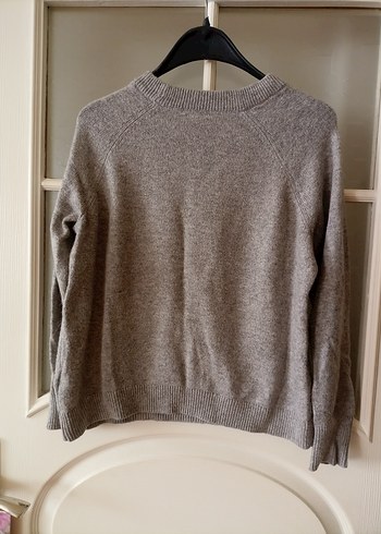 Gri Triko Uzun Kollu Kazak - Görsel 5