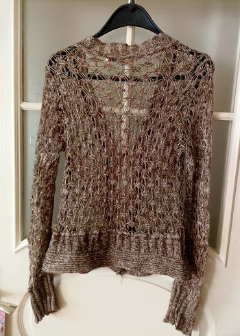 Bohem Tarz Örgü parlak Kadın Hırka - Görsel 4