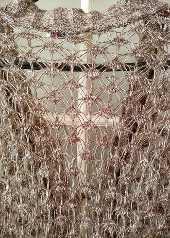 Bohem Tarz Örgü parlak Kadın Hırka - Görsel 5