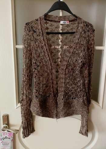 Bohem Tarz Örgü parlak Kadın Hırka - Görsel 2