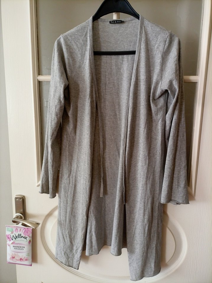 Hırka Gri Uzun Kollu - Görsel 3