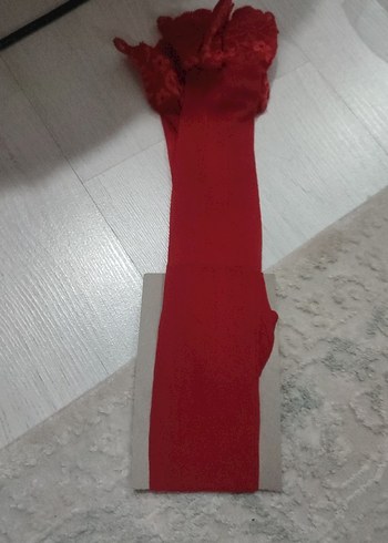 Parlak Kırmızı Fantezi Çorap