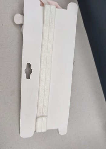 Beyaz Baskılı Pastel Fiyonk Saç Bandı - Görsel 2