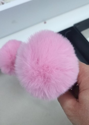 Pembe Kürklü Çocuk Taç - Görsel 2