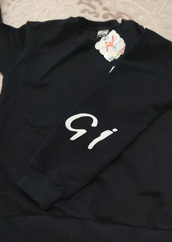 Unisex Çocuk Siyah Rahat Kesim Spor Eşofman Takımı - Görsel 4