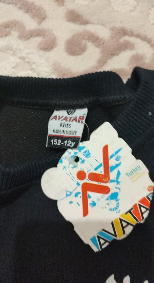 Unisex Çocuk Siyah Rahat Kesim Spor Eşofman Takımı - Görsel 3