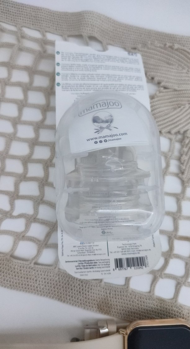 Mamajoo Bebek Biberonu Emziği 2'li Beyaz - Görsel 2