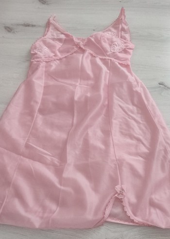 Pembe Midi Bohem Kadın Gecelik