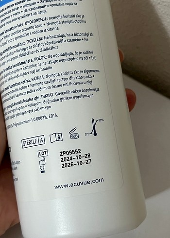 Diğer ACUVUE RevitaLens Lens Temizleyici 360 ml lens suyu solüsyonu