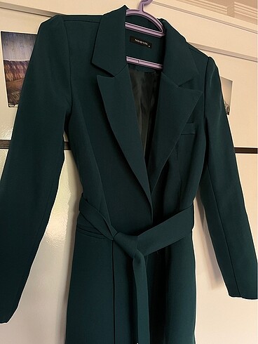 36 Beden yeşil Renk Blazer ceket