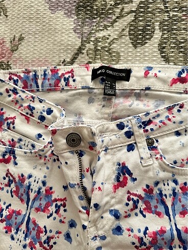 Mango Mango desenli pantolon