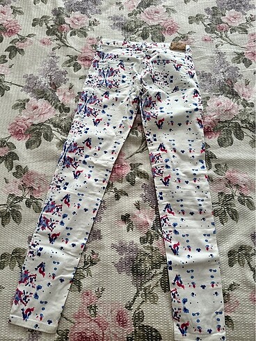 Mango desenli pantolon