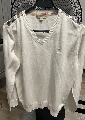 Burberry Beyaz Kadın Triko Kazak