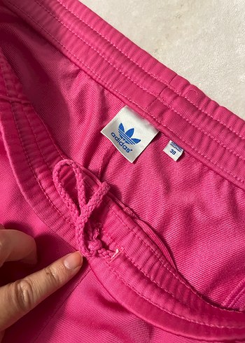 m Beden Pembe Adidas Fermuarlı Kadın Eşofman Altı
