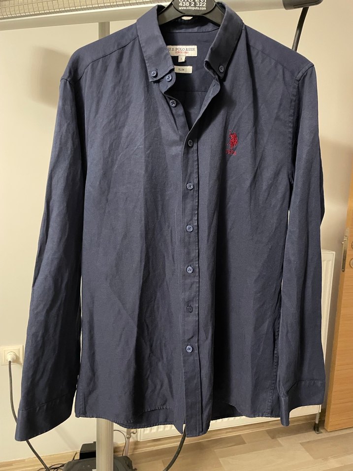 Us Polo Lacivert Erkek Gömlek - Görsel 3