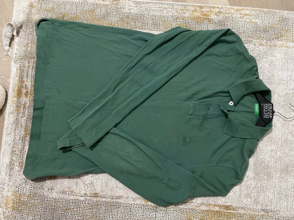 Benetton Yeşil Polo Tişört - Görsel 3