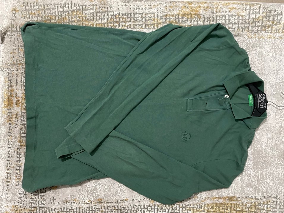 Benetton Yeşil Polo Tişört - Görsel 2