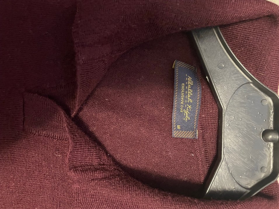 Abdullah kiğılı Bordo Erkek Yün Düğmeli Salaş - Görsel 3