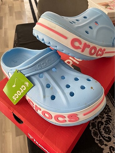 38 Beden mavi Renk Crocs terlik