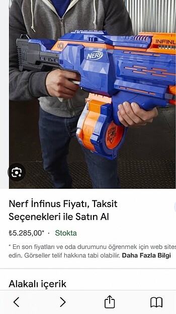  Nerf ınfınus silah