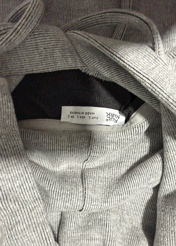 Gri Kapüşonlu Kadın Sweatshirt - Görsel 4