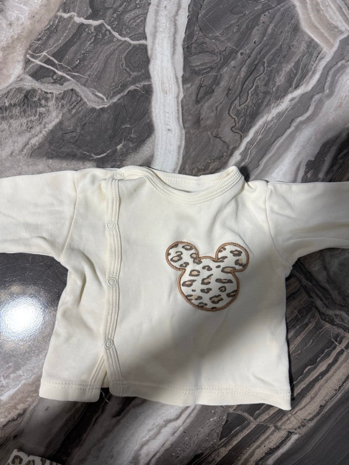 Leopar Desenli Bebek Takımı, Uzun Kollu, Peluş Detaylı - Görsel 2