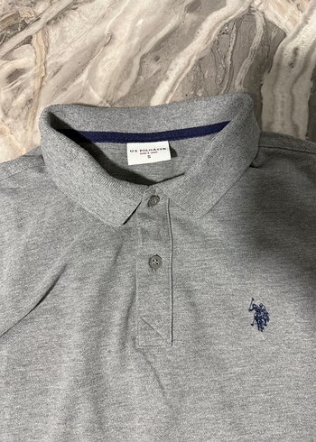 Gri Uzun Kollu Erkek Polo Tişört - Görsel 2