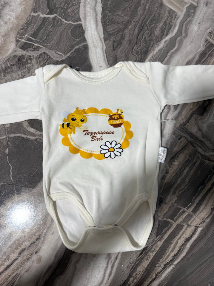 Kız bebek Renkli Baskılı Uzun Kollu Takım - Görsel 2