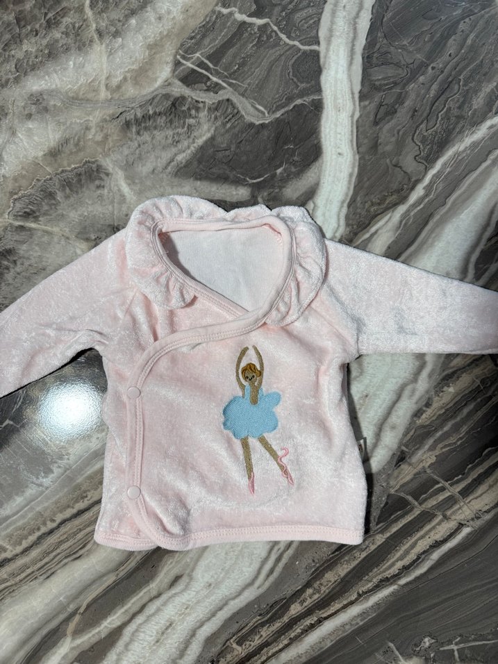 Pembe Nakışlı Dantel Detaylı Bebek Kız Takımı - Görsel 2